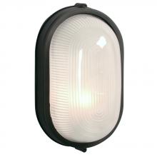  305113BK-142EB - Outdoor Cast Aluminum Marine Light - in Black finish with Frosted Glass (Wall or Ceiling Mount)